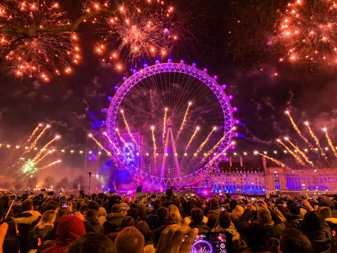 London New Years Eve Fireworks at London Eye
