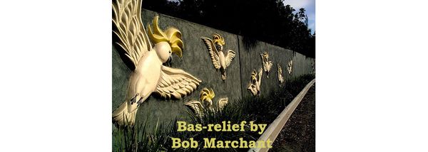 Bob Marchant breaks the sound with his bas-relief barrier