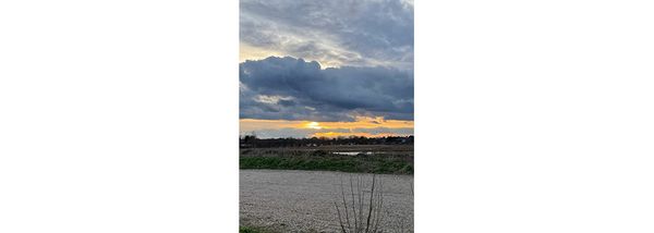 Reflection: Sunset over the Suffolk Coast