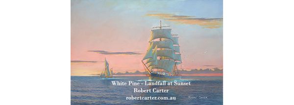 White Pine - Landfall at Sunset by Robert Carter