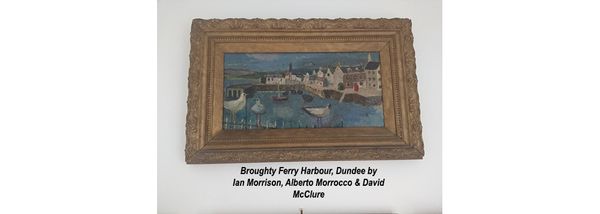 Bonny Scotland and the painting by Ian Morrison, Alberto Morrocco and David McClure