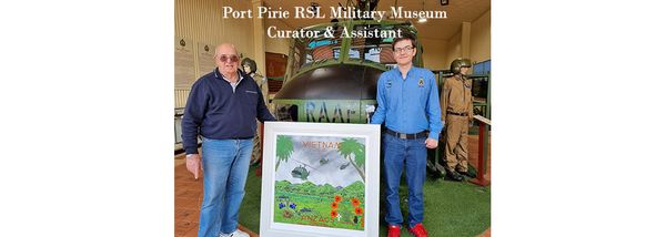 Rowdy Wylie donates his war paintings to RSL museums in South Australia