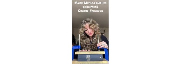 Maisie Matilda: Fore-edge book painting