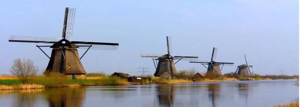 The Windmills of Kinderdijk