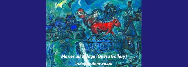 More on Marc Chagall: tantalisingly just on the other side of the comprehensible