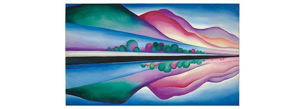 Monday's Feature Art Work: Lake George Reflection by Georgia O'Keeffe